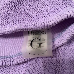 Hunza G Lilac Crinkle Skirt